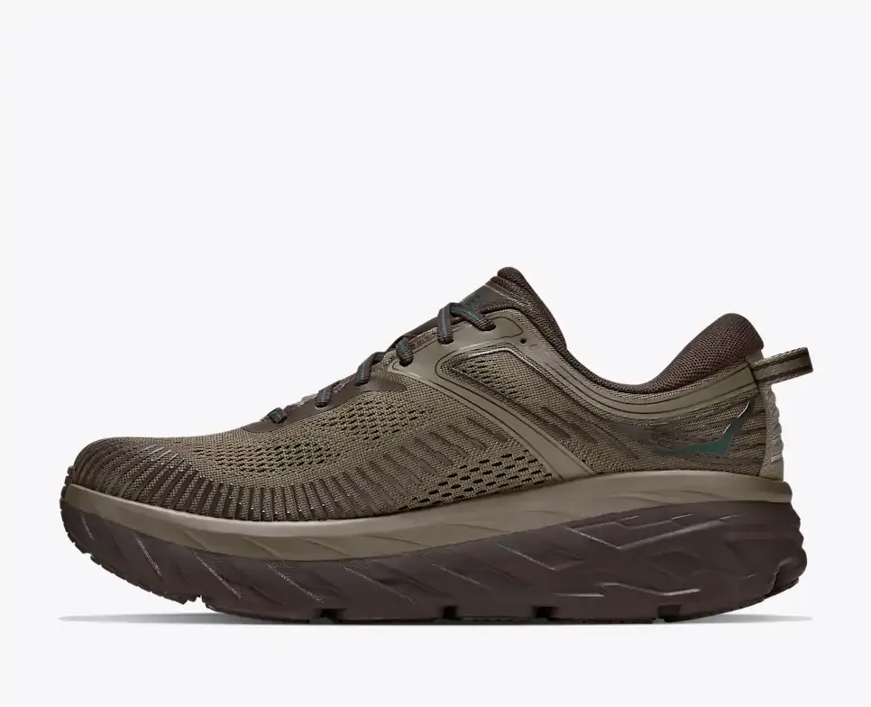 HOKA Bondi 7 Antique Olive Cast Iron