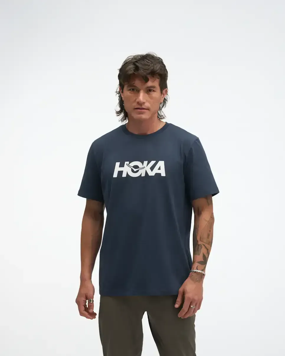 HOKA Core Logo Graphic Tee Varsity Navy
