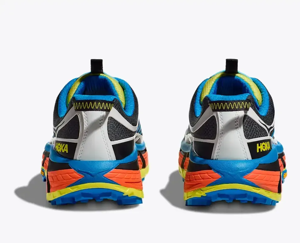 HOKA Mafate Three2 Black Diva Blue