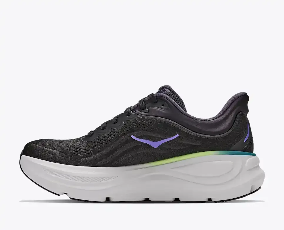 HOKA Bondi 9 Black Neon Dragonfruit (Women's)