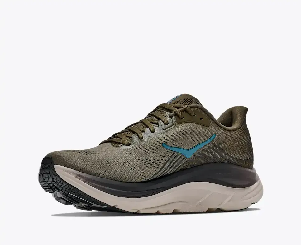 HOKA Clifton 11 Antique Olive River Rock Grey