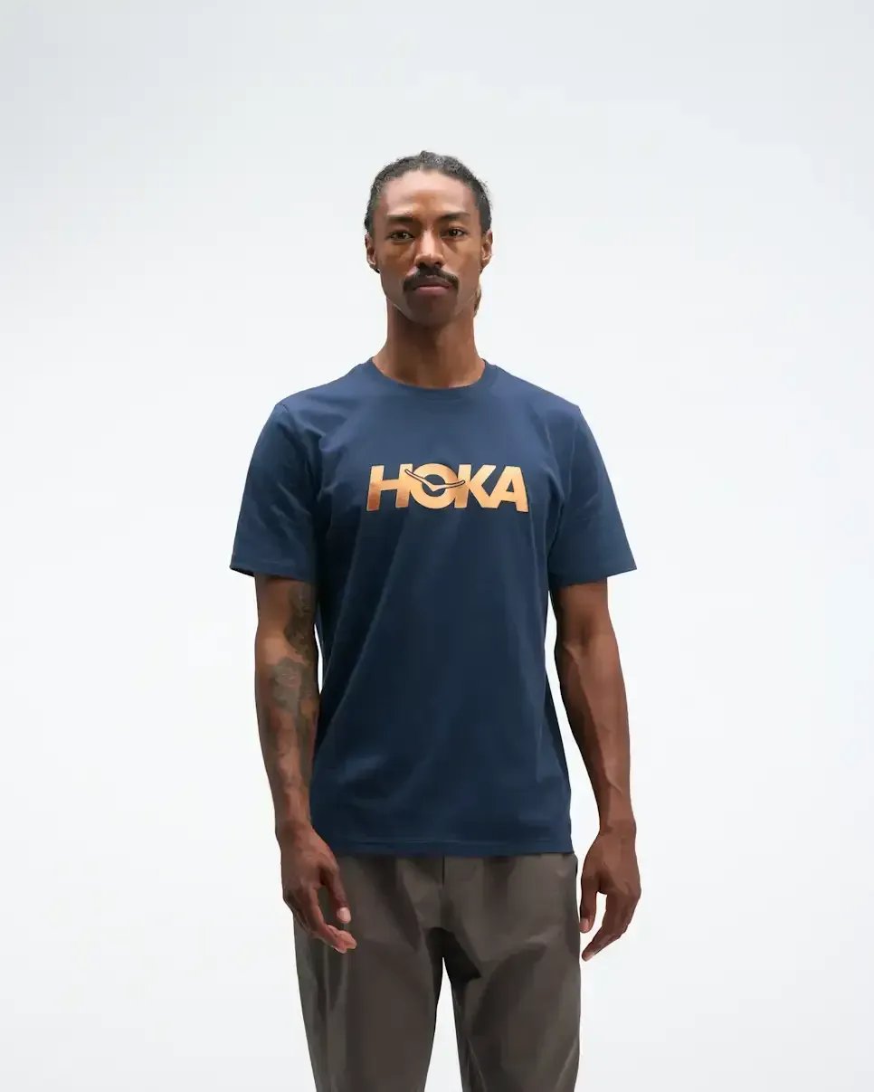 HOKA Core Logo Graphic Tee Varsity Navy Nold