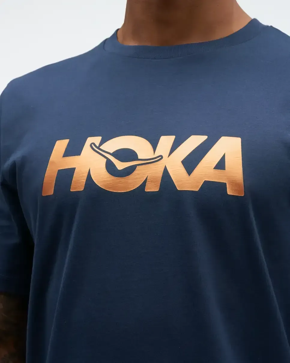 HOKA Core Logo Graphic Tee Varsity Navy Nold