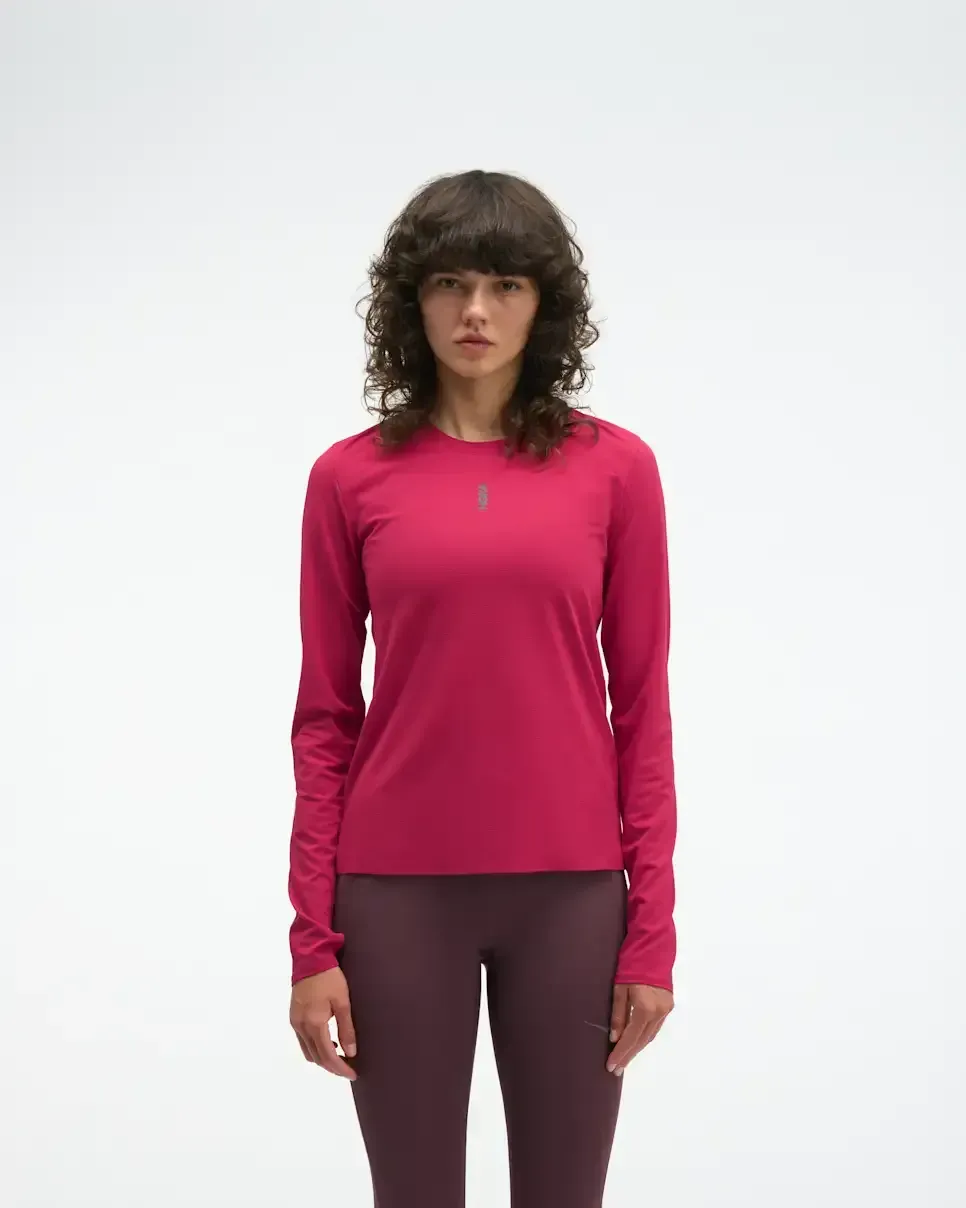 HOKA EveryRun Long Sleeve Red Agate (Women's)