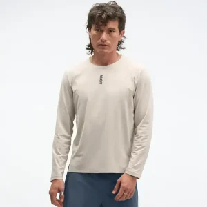 HOKA EveryRun Long Sleeve River Rock Grey