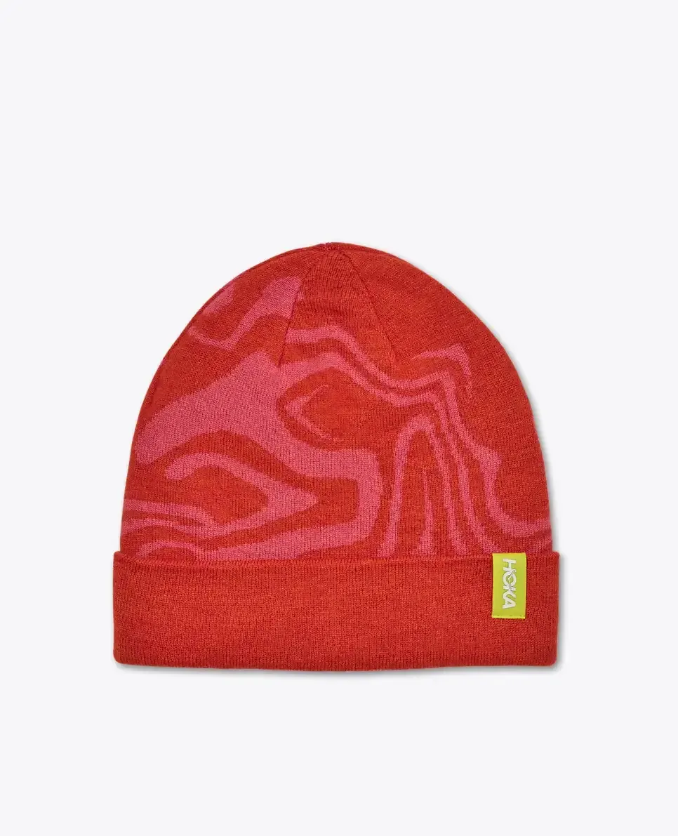 HOKA Winter Beanie Cerise